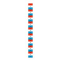 RED WHITE BLUE LABEL CHART EVEN 2 TO 54 FROM TOP
