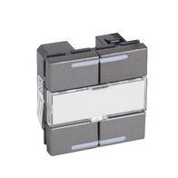 KNX control mechanism Arteor - 4 pushbuttons - 4 actuation points - square version - magnesium