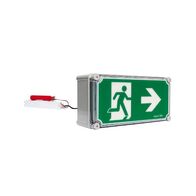 Axiom Freezer Weatherproof LED Exit Sign with Remote Gear 24m - Single Sided Running Man RIGHT