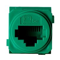 Excel Life - RJ45 socket/mechanism Cat5e UTP 8 contacts green