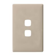 Linea - Coverplate 2 gang ghost gum