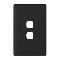 Linea - Coverplate 2 gang midnight dash