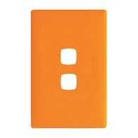 Linea Coverplate 2 gang orange crush