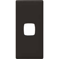 Linea - Architrave coverplate 1 gang black