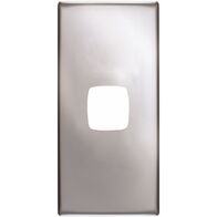 Linea - Architrave coverplate 1 gang matt silver