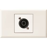 Excel - Speakon outlet 1 gang gloss white