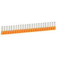 Starfix - ferrule with insulating flange single - supplied in strips 4mm² 21mm long orange pack of 250