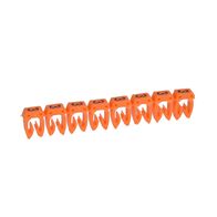 CAB3 - Markers for wiring 4 to 6mm² numbers - colour code 4-6mm² orange number 3 pack of 800