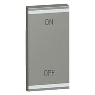 Arteor - MyHOME - Square key cover BUS/SCS - ON/OFF - 1 module - magnesium