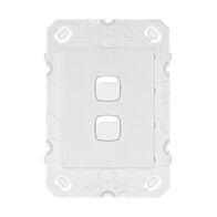 Arteor 770 series - Vertical rocker switch - Single Pole Double Throw 2 gang 2 way 16A 240V a.c. white