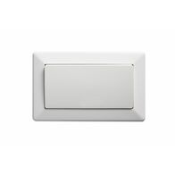 Como - Horizontal Single Pole Double Throw - rocker Switch large 1 gang 10A 240V a.c. white