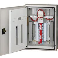 DBX³ - Distribution board IP42 2 DIN split chassis with main switch grey 12P+36P 250A 1200Hx590Wx225Dmm