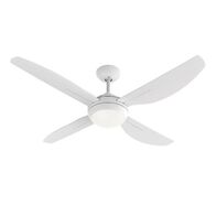 HPM Serene 4 Blade AC Ceiling Fan with Light 1220mm 48in White