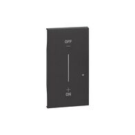 Living Now with Netatmo 2 Module Wireless Switch Cover Black