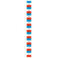 RED WHITE BLUE LABEL CHART ODD 1 TO 53 FROM BOTTOM