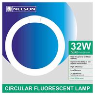 NEC - Circular fluorescent T9 lamp - 32W cool white 4000K 9000h quad phosphor