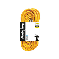 HPM Workshop 10A 3 Core 1.0mm² Extension Lead 20m Yellow