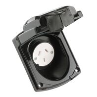 Standard Series, Caravan Socket Outlet, Auto-Switched IP34 10A - Black