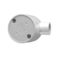 Clipsal - Cable Management, Junction Box, Standard Deep, 25mm I.D, 1 Way Entry - Grey