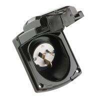 Standard Series, Socket Inlet, 3 PIN, 15A, 250V, IP34, Weatherproof Flap - Black