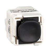 Impress Series, push-button Mechanism, Momentary, 230/240V, 16A - Black