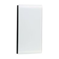 Saturn Series, Grid Plate and Cover Switch, Blank, Vertical - Ocean Mist
