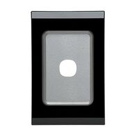 Saturn Series, Switch Grid Plate and Cover, 1 Gang, Vertical/Horizontal Mount - Espresso Black