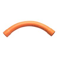 Clipsal - Cable Management, Conduit Bend, Large Sweep, 90Deg, PVC, 63mm - Electric Orange