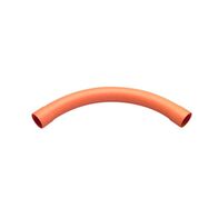 Clipsal - Cable Management, Conduit Bend, Large Sweep, 90Deg, PVC, 50mm - Electric Orange