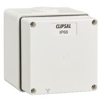 Clipsal - 56 Series, Junction Box, IP66, 1 Gang (101 x 101 x 91mm high) - Resistant White Electric
