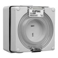 Clipsal - 56 Series, Socket Outlet, 2 PIN Polarised, 15A - Grey