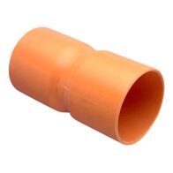 Clipsal - Cable Management, Conduit Coupling, Plain, PVC, 80mm - Electric Orange