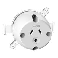 Standard Series, Single Socket Outlet, 250VAC, 10A, 3 PIN, Round Earth Pin - White Electric