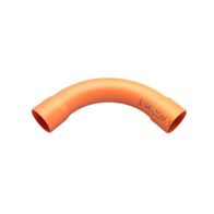 Clipsal - Cable Management, Elbow Bend, Solid, PVC, 63mm - Electric Orange