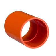 Clipsal - Cable Management, Coupling, PVC, 50mm - Electric Orange