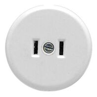 Standard Series, Single Socket Outlet, 125VAC, 10A, 2 PIN ParAllel, Surface Mount - White Electric