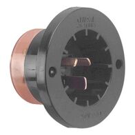 Standard Series, Socket Inlet, 3 PIN, 15A, 250V, Back Terminal Cover - Black