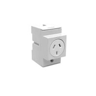 Clipsal - Max 4, Socket outlet, DIN Mounted 10 A 250 V 3 pin 2.5 module single pole
