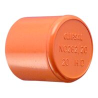 Clipsal - Cable Management, Conduit Cap, PVC, 32mm - Electric Orange