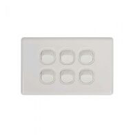 SW6 - 6 Gang 16A Switch Horizontal - SW6 - SW6