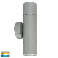 Tivah Silver TRI Colour Up & Down Wall Pillar Lights