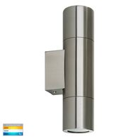 Piaz Stainless Steel TRI Colour Up & Down Wall Pillar Lights