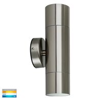 Fortis Stainless Steel TRI Colour Up & Down Wall Pillar Lights