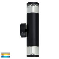 Highlite Black TRI Colour Up & Down Wall Pillar Lights