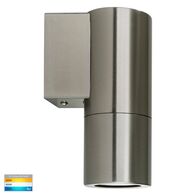 Piaz Stainless Steel TRI Colour Fixed Down LED Wall Pillar Light