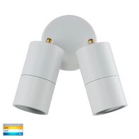Tivah White TRI Colour Double Adjustable Wall Pillar Lights