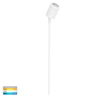 Pointe White TRI Colour LED Garden Spike Light