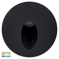 Reces Black Round TRI Colour Recessed LED Step Light