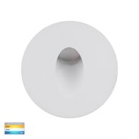 Mini Reces White Round TRI Colour Recessed LED Step Light