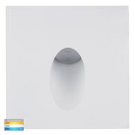 Reces White Square TRI Colour Recessed LED Step Light